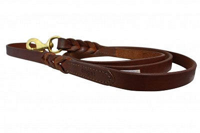 Angel Braided Leather Leash